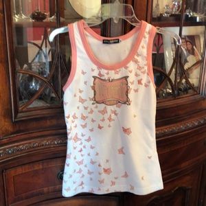 Dolce & Gabbana pink butterfly tank small